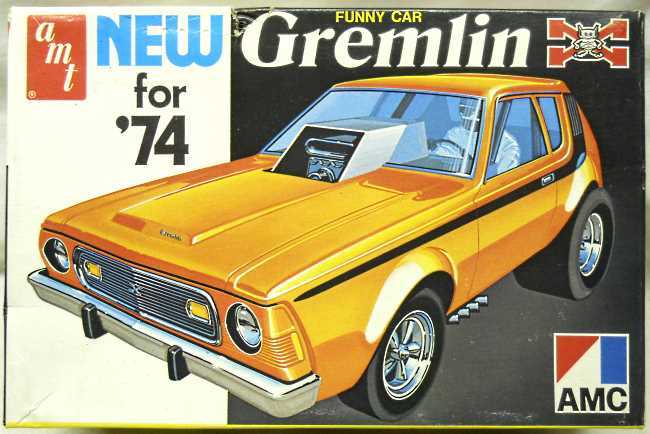 AMT 1/25 1974 AMC Gremlin X Funny Car, T368-250 plastic model kit